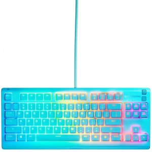 Игровая клавиатура SteelSeries Apex 3 TKL US (64933), голубой