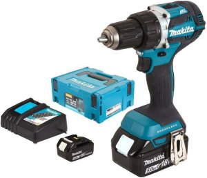 Ударная дрель Makita DDF484RTJ 18V с АКБ 2x5,0 Ah и ЗУ