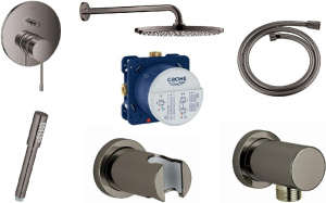Душевой комплект Grohe Essence 24058A01+35600000+27074A00+27057A00+26465A00+26066A00+28362A00, 7 в 1