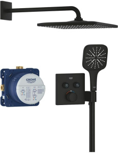 Душевой комплект Grohe SmartControl Rainshower Mono 310 34865KF0, черный матовый