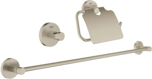Набор аксессуаров для ванной Grohe Essentials 3-в-1 40775EN1, матовый никель