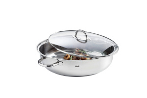 Стальная кастрюля со стеклянной крышкой Fissler 8.8 L (Fs3370138)