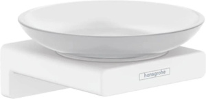 Мыльница addstoris 41746700 , белый матовый Hansgrohe Мыльница AddStoris 41746700, матовый белый
