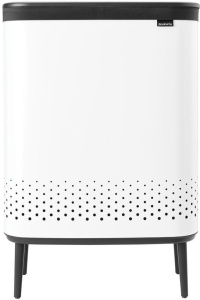 Корзина для белья Brabantia Bo Laundry Bin Hi 200540, 2 × 45 л, белая