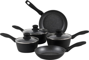 Набор кастрюль и сковородок Russell Hobbs RH02814EU7 5 предметов, 20/24 см сковороды и 16/18/20 см кастрюли, металлический мрамор, алюминий