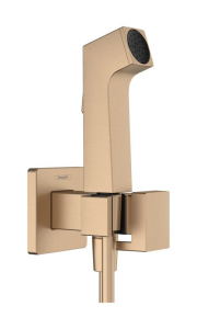 Душевая насадка Hansgrohe Биде 1Jet E Ecosmart 29233140, шлифованная бронза