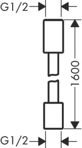 Шланг для душа Hansgrohe Axor Showersolutions 1,60m 28261300