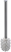 Туалетный ершик Hansgrohe Logis Classic 40089000