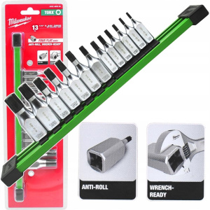 Набор торцевых головок Milwaukee 1/4" + 3/8" Torx 13 шт 4932480565