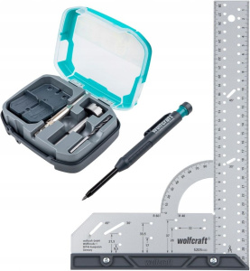 Набор Wolfcraft F8656000, 35 мм, карандаш, угольник 200x300 мм