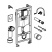 Комплект инсталляции 3 в 1 для унитаза Grohe Rapid SL 38722001, белый