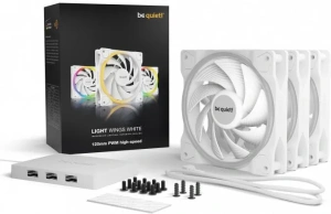 Комплект вентиляторов для корпуса Be Quiet! Light Wings 120 мм High-Speed BL101, белый (3 шт.)