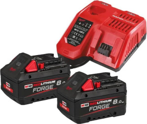 Комплект аккумуляторов и зарядного устройства Milwaukee M18 FORGENRG-802 4933498612 2х8,0 Ач с АКБ и ЗУ