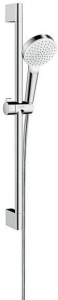 Душевой комплект Hansgrohe Crometta 26533400 1jet, белый и хром