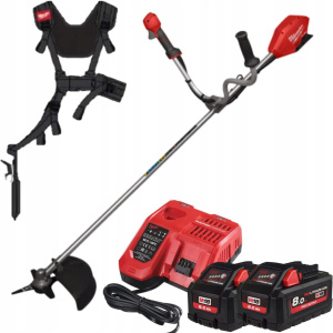 Аккумуляторный триммер Milwaukee M18 FBCU-802 4933492298 2х8,0 Ач с АКБ и ЗУ