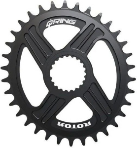 Ротор Qx1 Q Ring Oval MTB Chainring 1X12 Speed Shimano Black 36T
