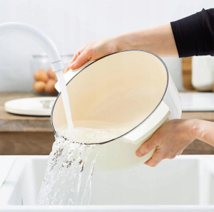 Чугунный горшок KitchenAid 3,3 л бежевый