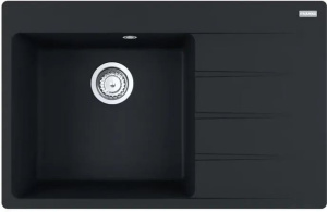 Кухонная раковина Franke Centro CNG 611-78 TL 114.0637.513,левый отсек, матовый черный