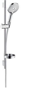 Душевой набор Hansgrohe Raindance Select S 120 EcoSmart с душевой штангой Unica S Puro 65см 26632000, хром