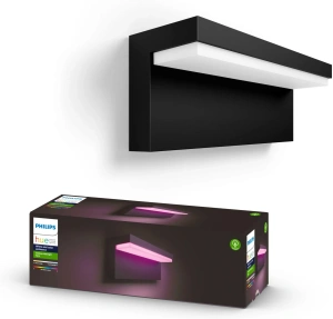 Настенный уличный светильник Philips Hue White and Color Ambiance Nyro 1745630P7, черный