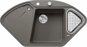 Кухонная Blanco Delta II-F Silgranit 527239, вулканический серый