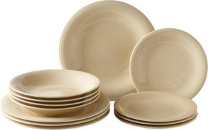 Набор тарелок Villeroy & Boch Color Loop Sand песочный 12 предметов 10-4264-8711