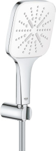 Душевой комплект Grohe Rainshower SmartActive 130 Cube цвета лунный белый 26589LS0