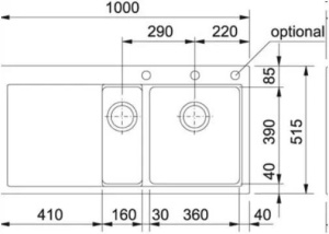 Кухонная раковина Franke Mythos MTG 651-100 114.0675.935, Оникс