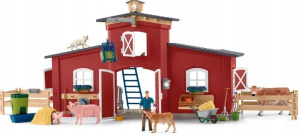 Schleich Farm World Большая красная ферма с животными и аксессуарами 42606
