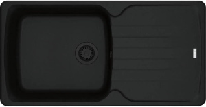 Кухонная раковина Franke Antea AZG 611-97 XL 114.0693.550, матовый черный / черный слив