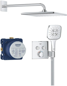 Душевой комплект Grohe SmartControl Rainshower Mono 310 Cube 34865000, хром
