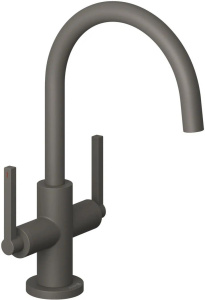Смеситель для раковины Kludi Nova Fonte Puristic 20118O115, матовый серый