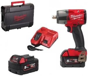 Аккумуляторный ударный гайковерт Milwaukee M18 FMTIW2P12-502X 4933478453 2х5,0 Ач в кейсе HD Box с АКБ и ЗУ
