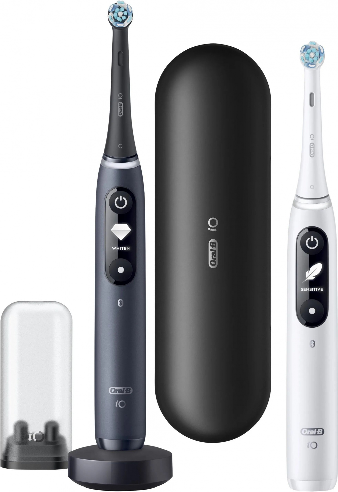 Набор электрических щеток Oral-B iO Series 7 Duo, черный оникс и белый алебастр