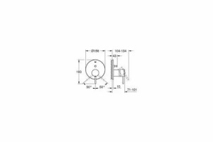Смеситель скрытого монтажа Grohe Atrio 24066DA3, розовое золото