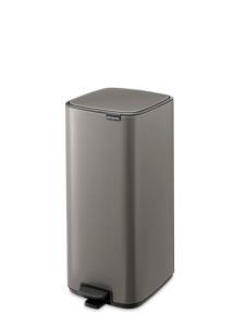Мусорное ведро с педалью Brabantia Bo 238161, 30 л, платина