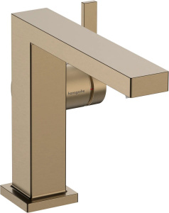 Смеситель для раковины Hansgrohe Tecturis E 73020140, шлифованная бронза