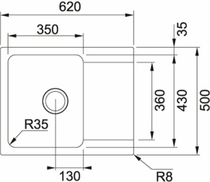 Кухонная раковина Franke Bliss BSG 611-62 114.0367.769, оникс
