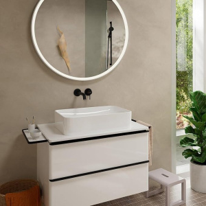Однорычажный скрытый и настенные смеситель для раковины Hansgrohe Tecturis S 16.5 см Матовый черный 73350670