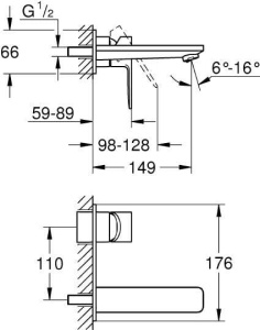 Смеситель для раковины Grohe Lineare M 19409001, хром