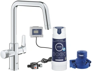 Смеситель для кухни Grohe Blue Pure Via 30559000, хром