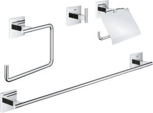 Набор аксессуаров для ванной Grohe Start Cube 4-в-1 41115000, хром
