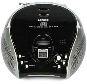 CD-проигрыватель с FM-радио Lenco SCD-24, черный