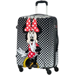 Чемодан American Tourister Disney Minnie Mouse 65см, чёрно-белый