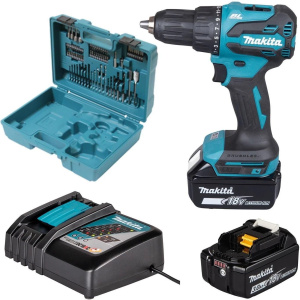 Дрель-шуруповерт ударная аккумуляторная Makita DHP490RFX3
