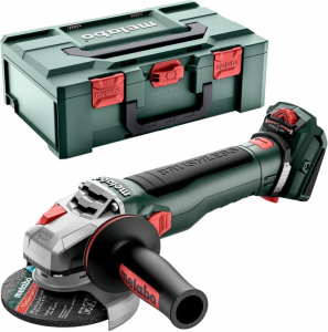 Аккумуляторная угловая шлифовальная машина Metabo WVB 18 LT BL 11-115 Quick 613056840 без АКБ и ЗУ, в кейсе