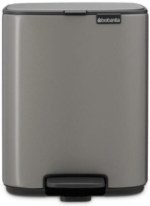 Мусорное ведро с педалью Brabantia Bo 237966 7л, платина