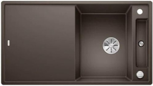Кухонная мойка Blanco Axia III 5 S 523224, кофе, со стеклянной доской
