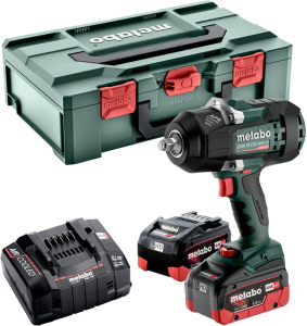 Аккумуляторный ударный гайковерт Metabo SSW 18 LTX 1450 BL 602401660 с 2 АКБ и ЗУ, в кейсе
