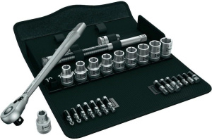 Набор инструментов Wera Zyklop Metal 05004078001, 1/2", 10–19 мм, 28 шт.